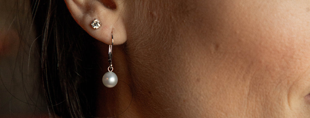 Boucles d'oreilles avec Perles