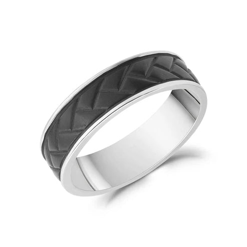 Stainless steel bracelet with braided patterns - A.R.Z. Steel