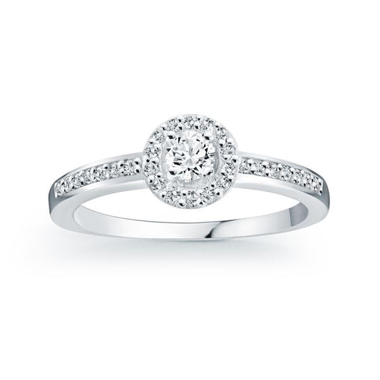 Bague Diamant de Laboratoire Halo