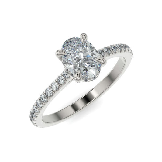 Bague Diamant de Laboratoire Oval