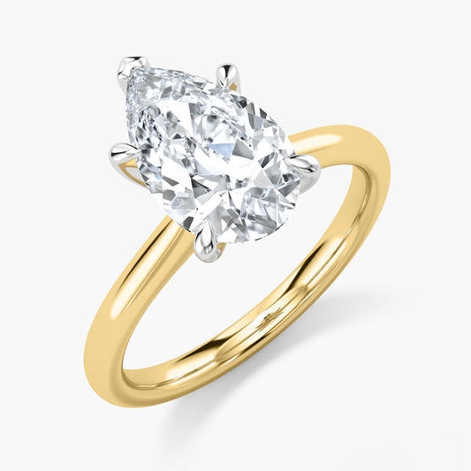 Bague Diamant de Laboratoire Poire 1 carat