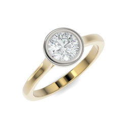 Bague Diamant de Laboratoire rond