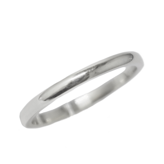Jonc en Argent 925 Demi-rond 2mm