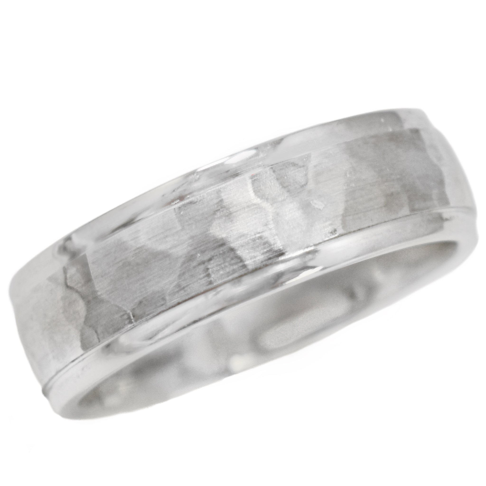 Dolly-Bijoux Bague Alliance T54 Rhodié Croix Celtique Triskel Argent Massif 925