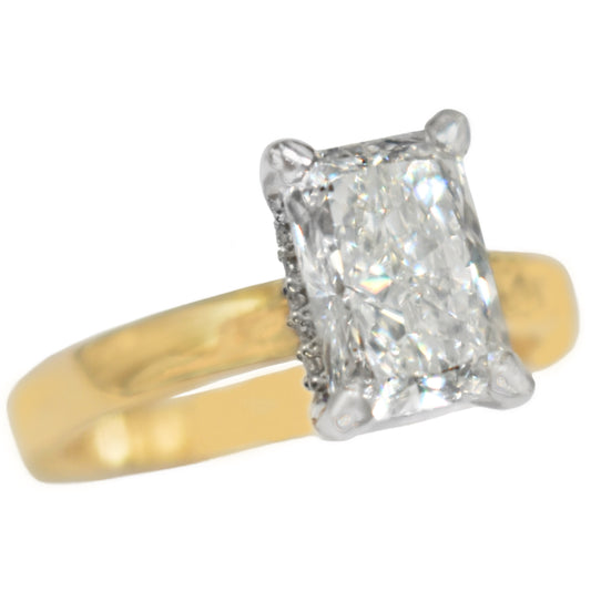 Bague Diamant de Laboratoire Emeraude 2ct