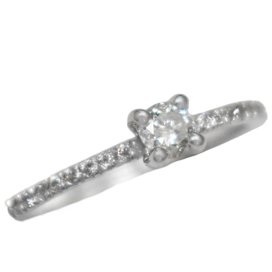 Bague en or Blanc 10kt avec diamants