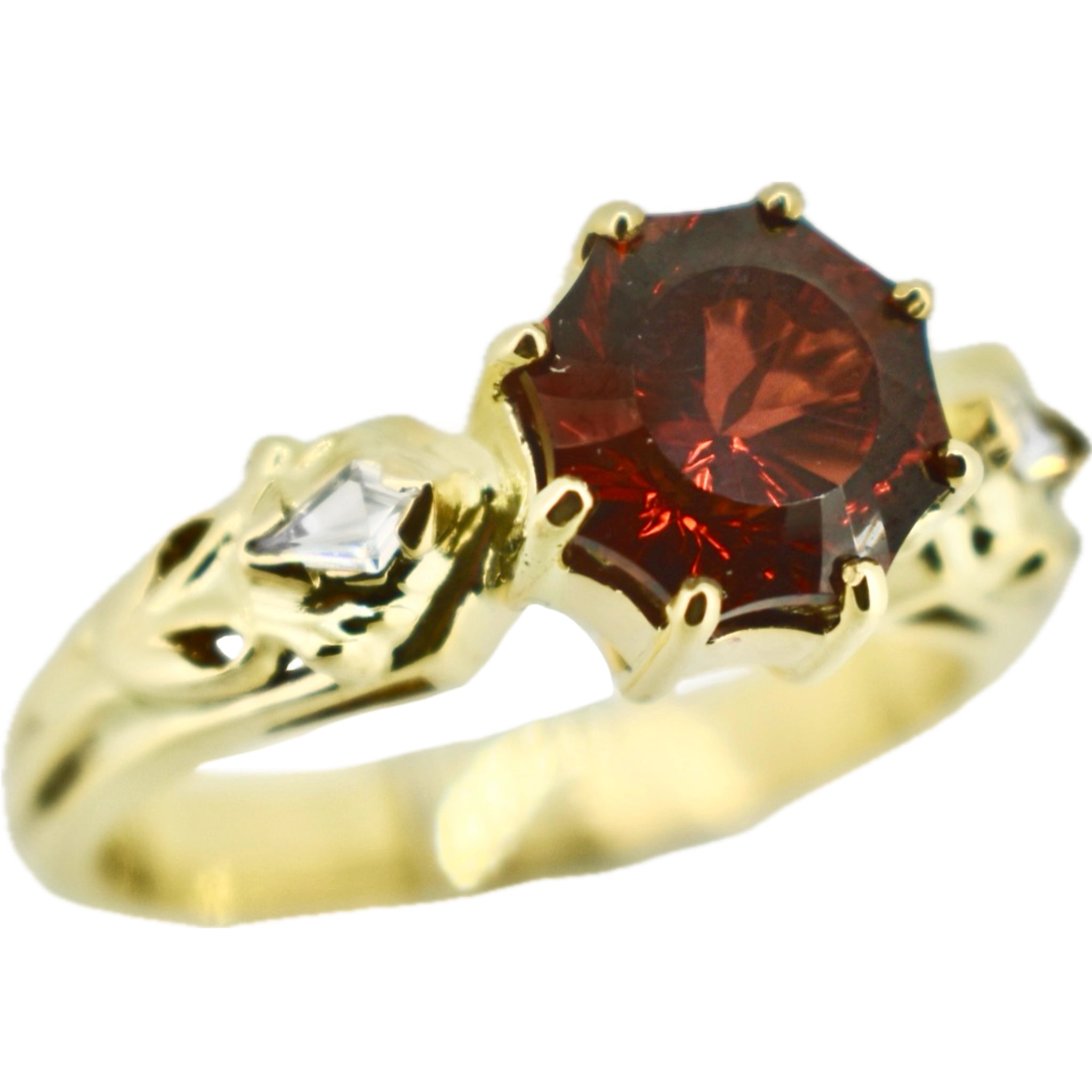 Bague Clou En Or Jaune 9 Carats - Taille P - Largeur 2.2mm - Poinçon De Birmingham - Neuf Avec Emballage - D&G New Forge