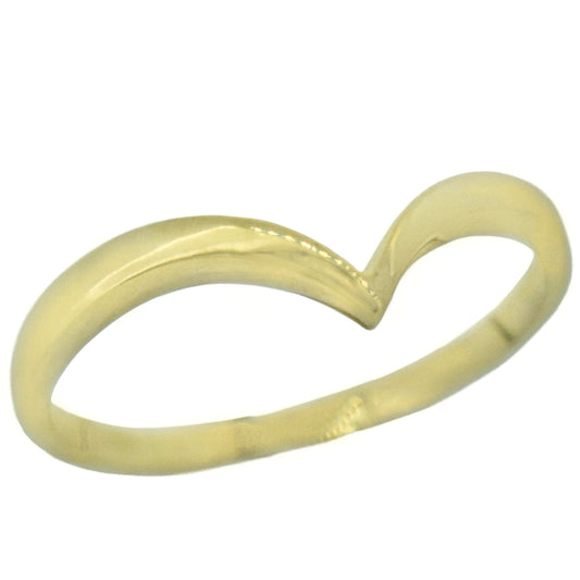 JustMy Yellow Gold Chevron Ring