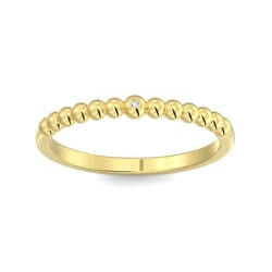 10K Yellow Gold Lab-Grown Diamond Twist Ring