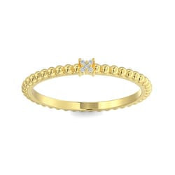 10K Yellow Gold Lab Diamond Ring
